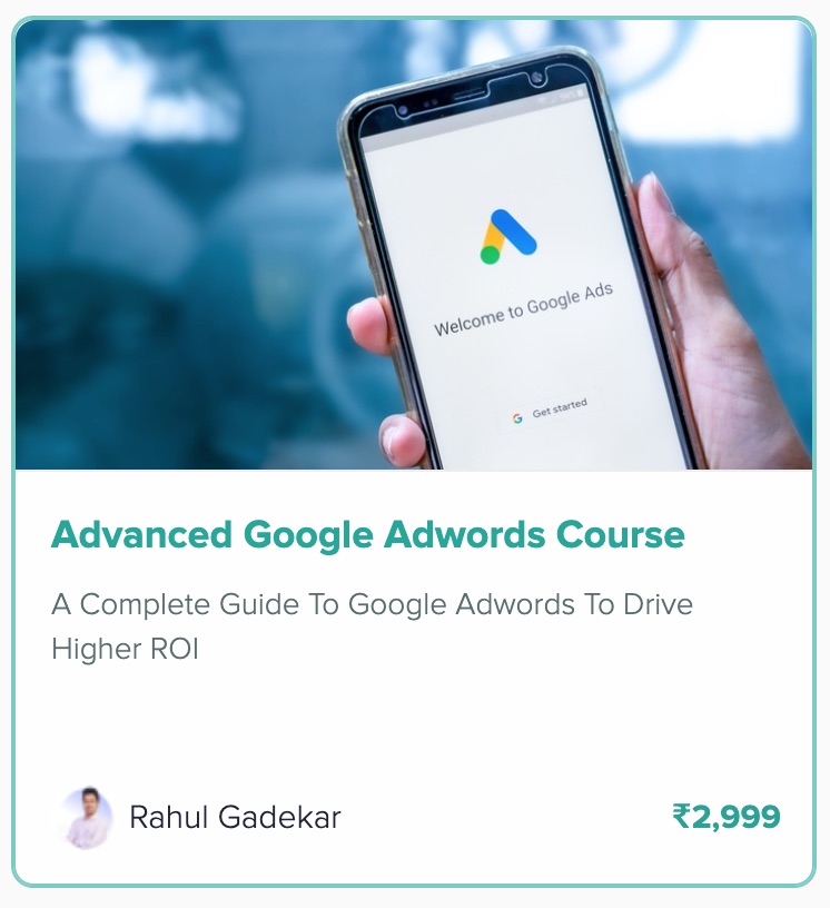 Advanced Google Ads Course