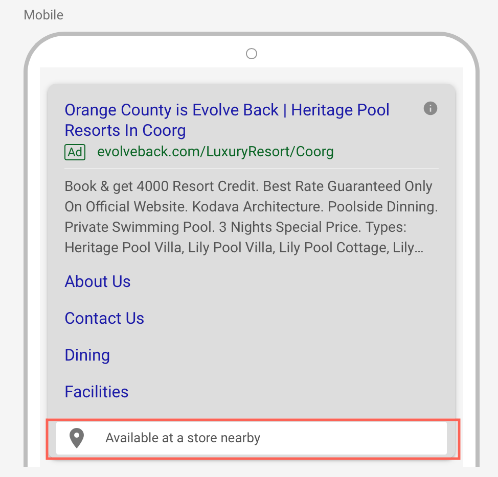 Location Extensions for Search Ads