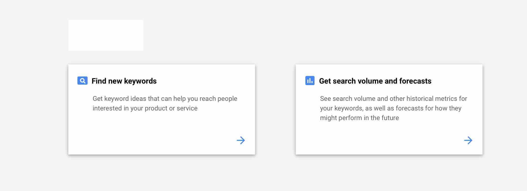 Google Keyword Planner Ideas