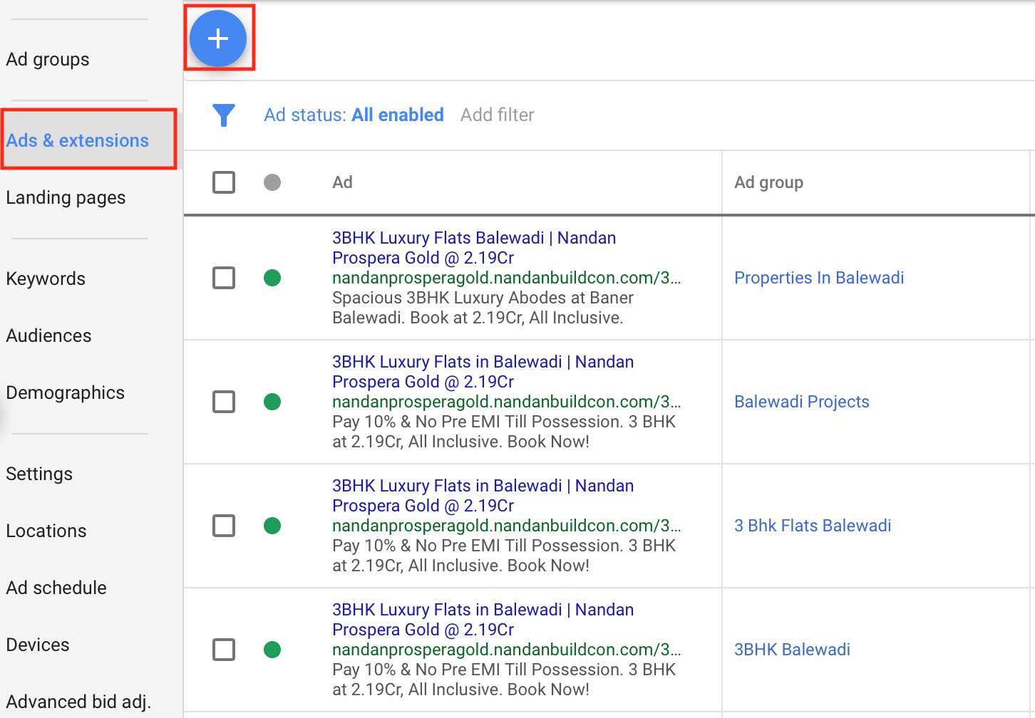 Search Ads - Ad Copy Sample