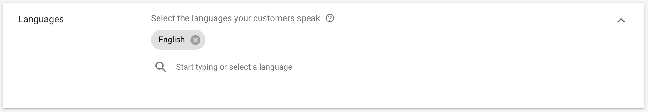 Language Setting in Dynamic Ads