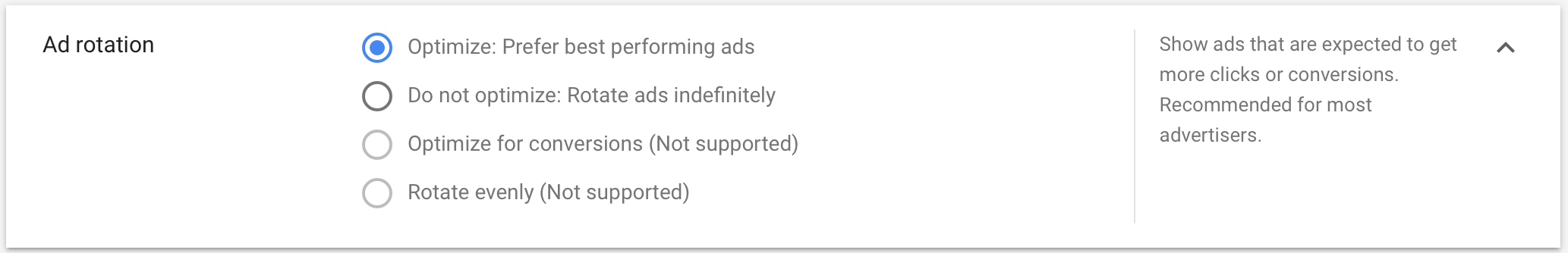 Ad Rotation in Google Ads