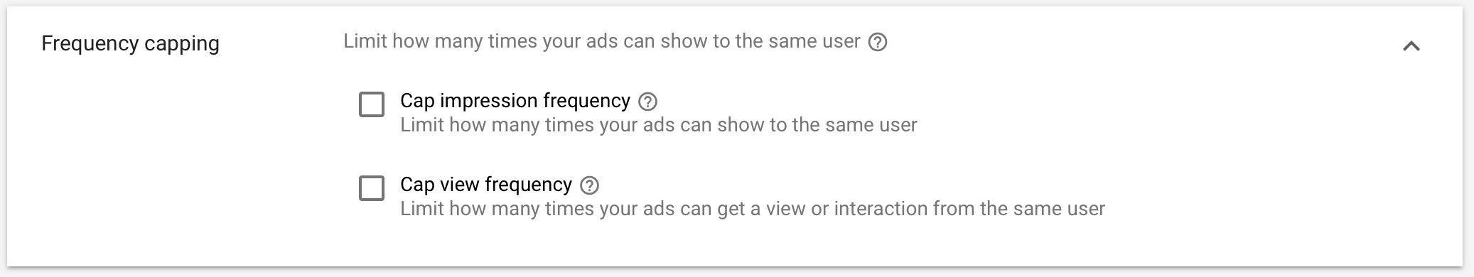 Frequency Capping in Google Ads