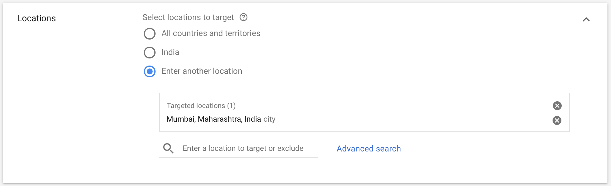 YouTube Ads Location Selection