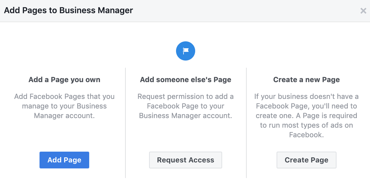 Add Page In Business Manager