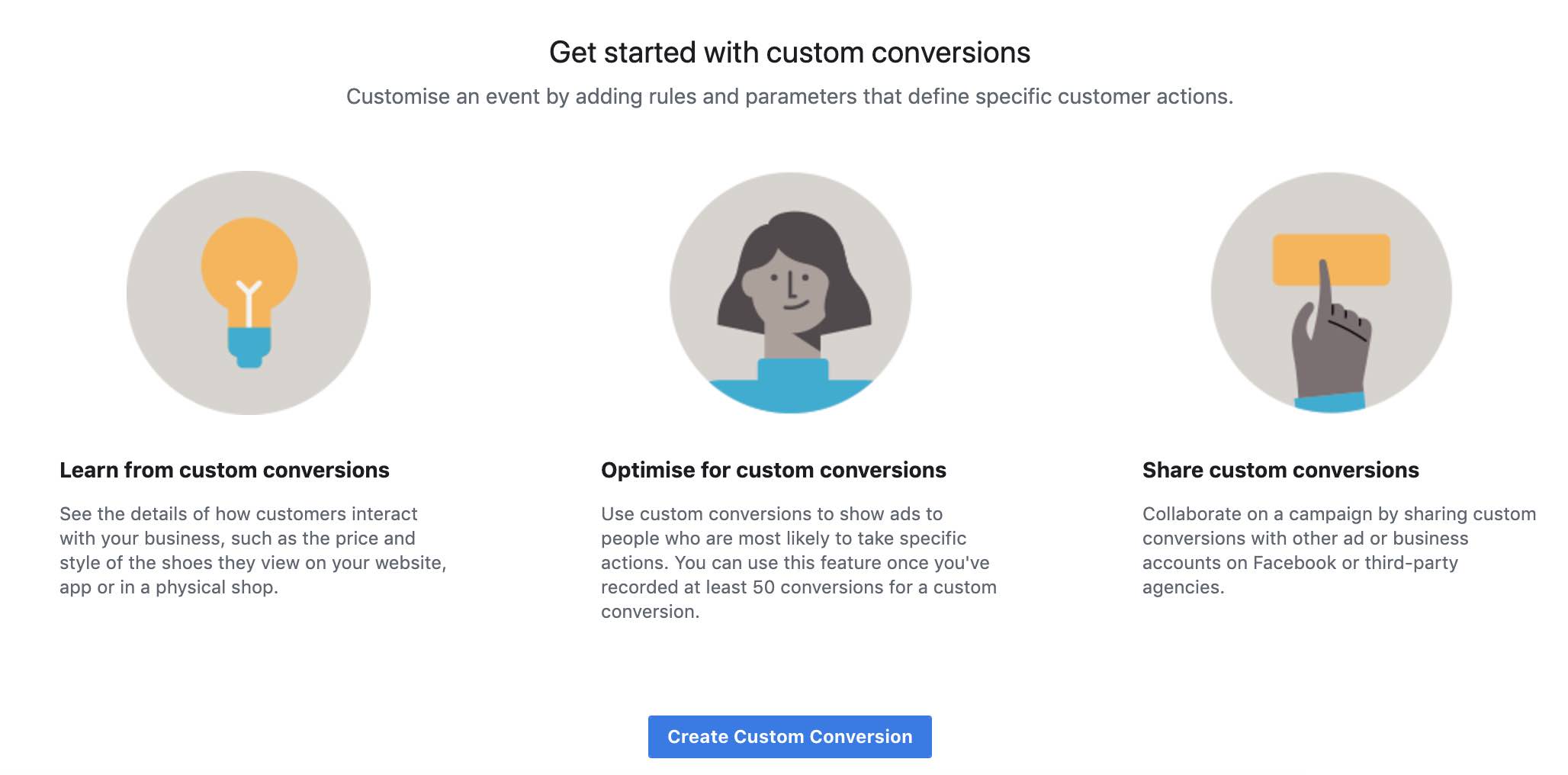 Facebook Custom Conversion Set Up
