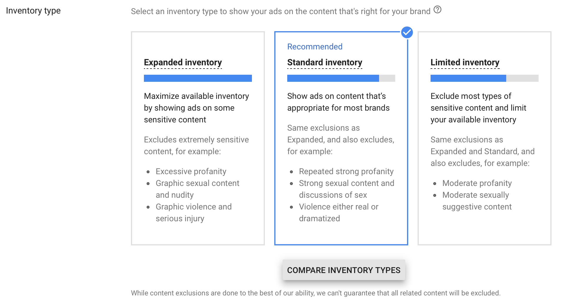 Inventory Type In Google Ads