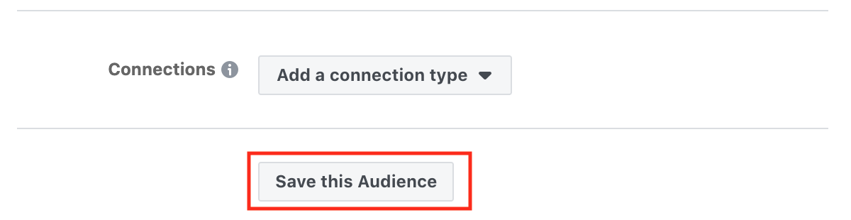 Facebook Saved Audience 
