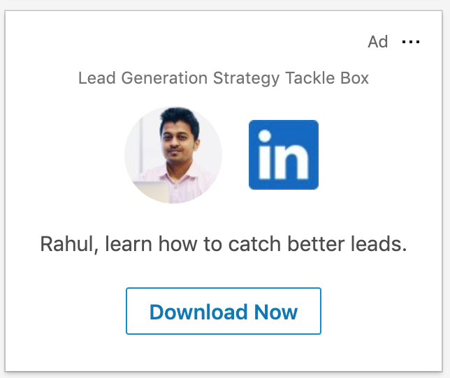 Spotlight Ad on LinkedIn