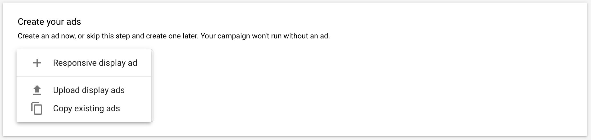 Create Display Ads in Google Adwords
