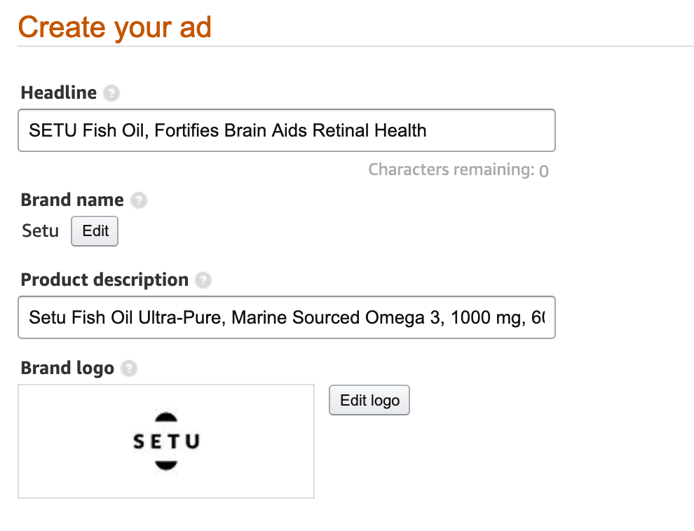 Amazon Product Display Ad