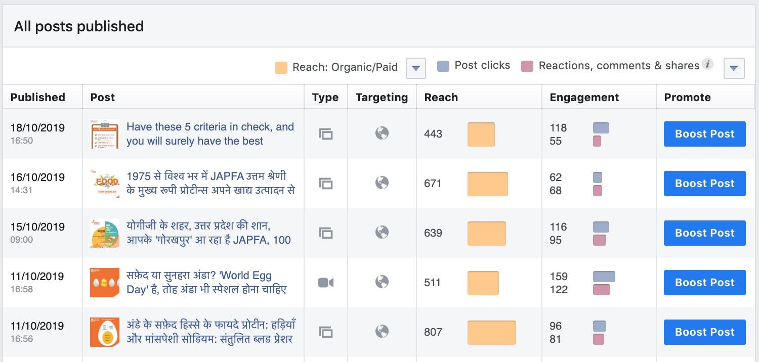Facebook Page Insights Data