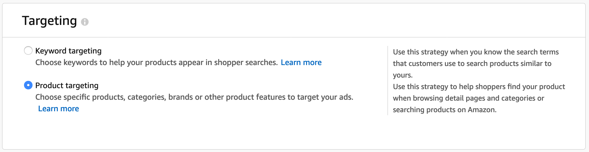 Amazon Ads Product Targeting 