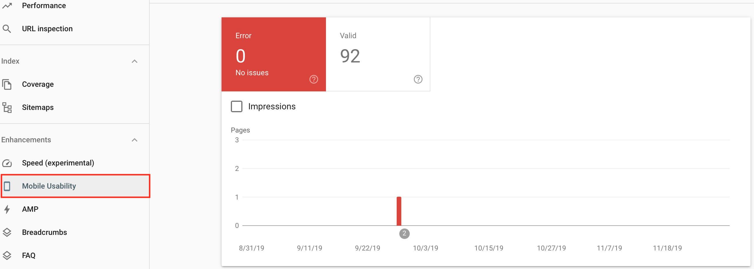 Mobile Usability in Search Console