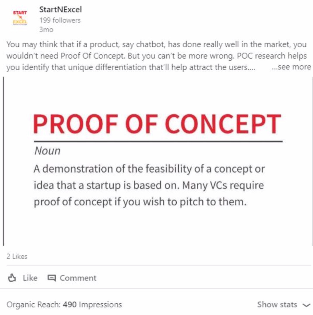 Meaning of Proof of Concept 