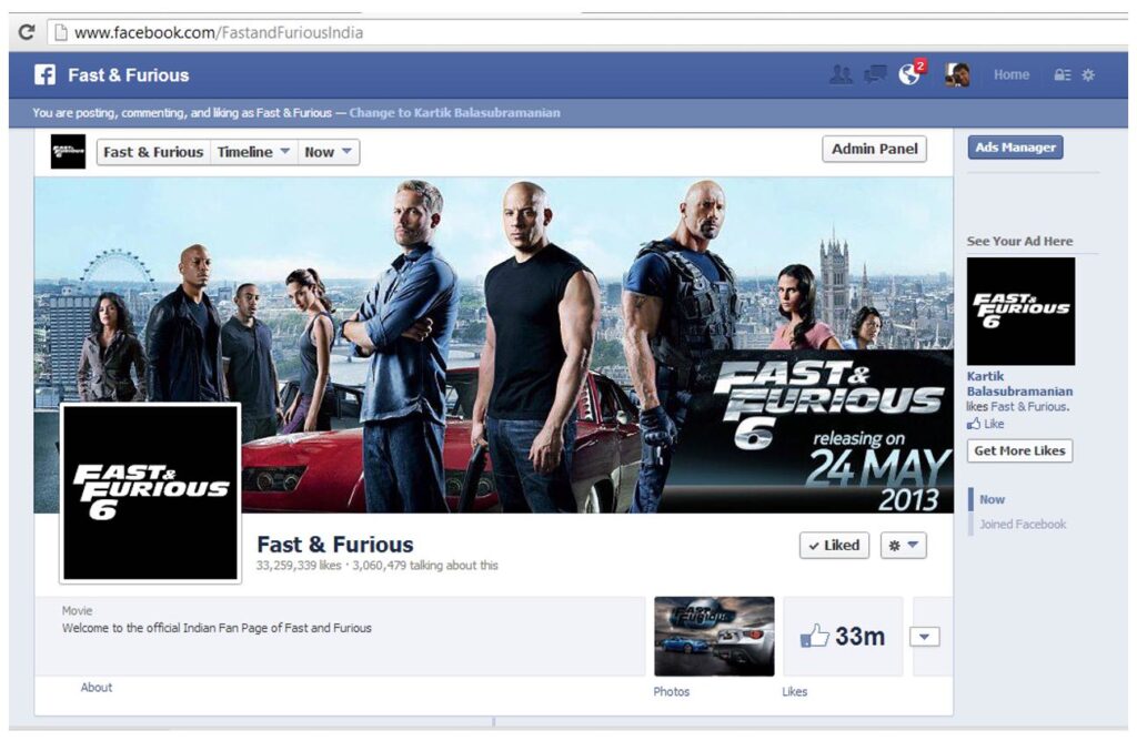 Fast & Furious Digital Promotions